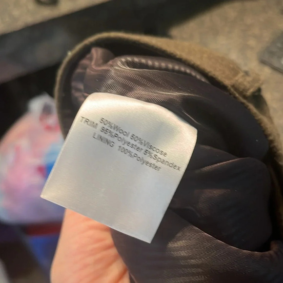 Laveer Green Wool Side Stripe Trousers - Picture 6 of 6